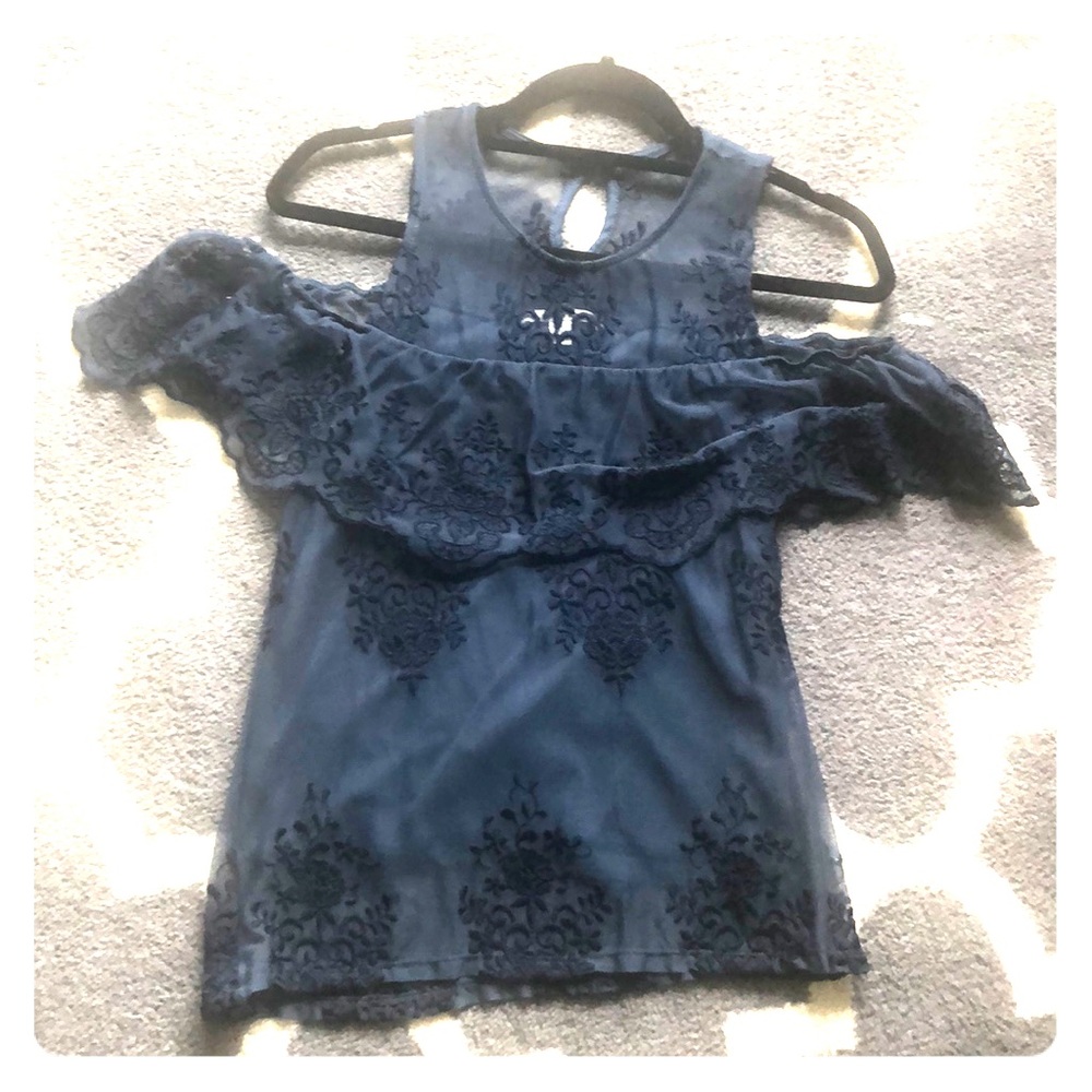 Navy blue blouse from Francesca’s